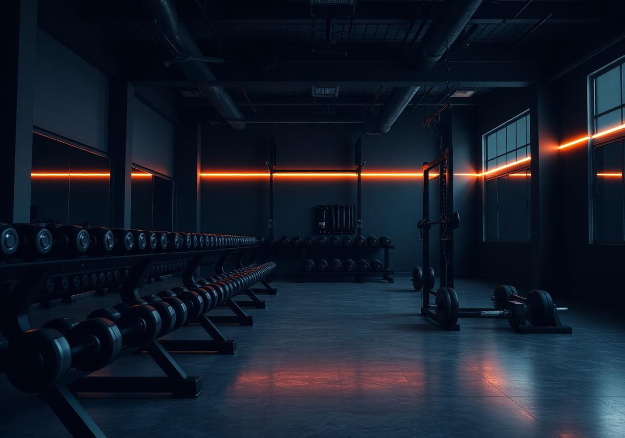 Exempel på hemsida för Gym & träning